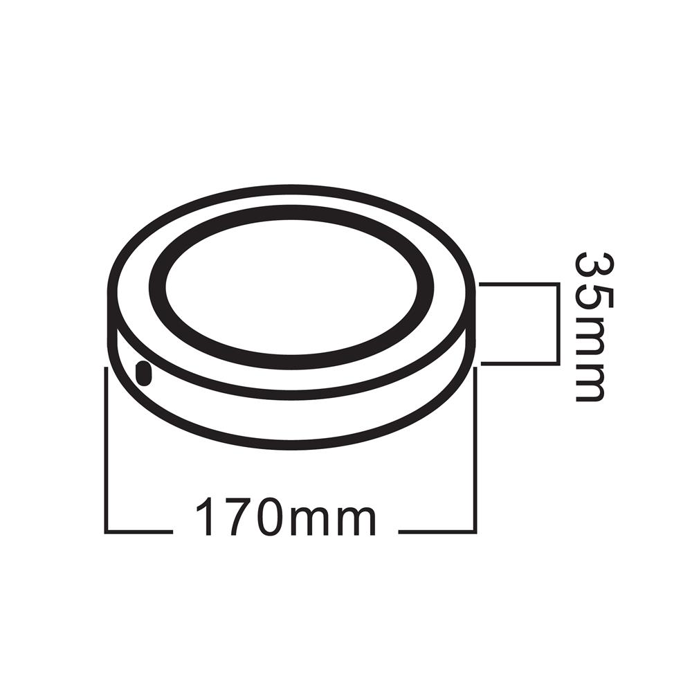 ดาวน์ไลท์ LED SHINING S-DLS01265C-1R 6 นิ้ว 12 วัตต์ DAYLIGHT สีดำ