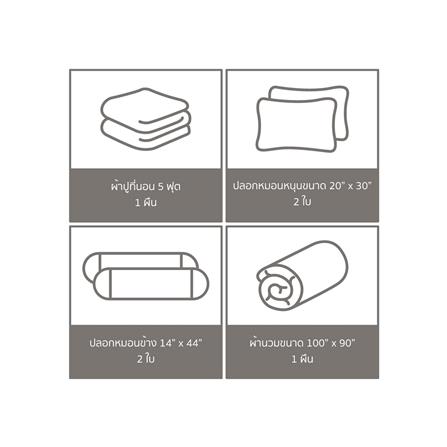 ชุดผ้าปูที่นอน 5 ฟุต (ชุด 6 ชิ้น) PREMIER SATIN ฺBATMAN FJ004_5