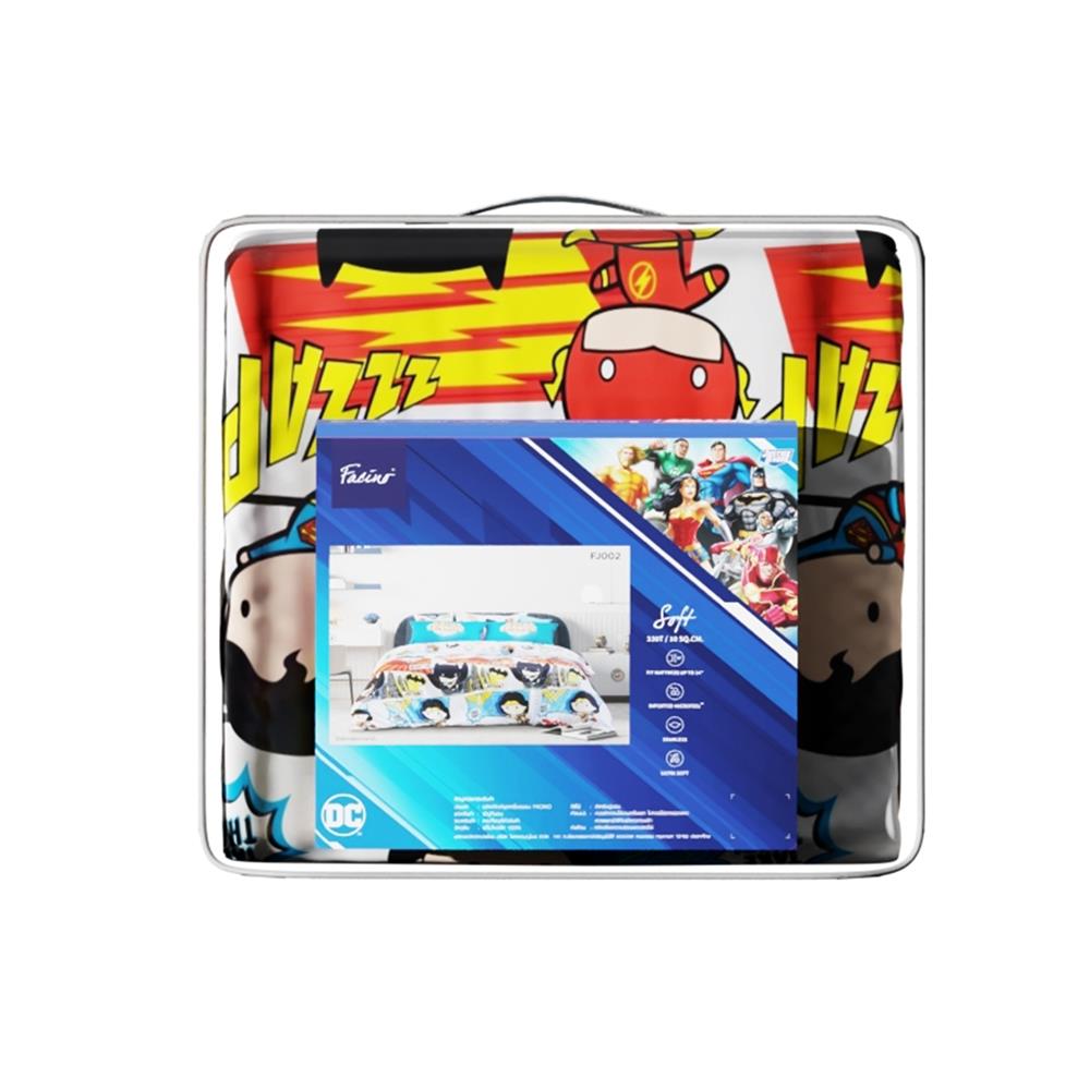 ชุดผ้าปูที่นอน 6 ฟุต (ชุด 6 ชิ้น) PREMIER SATIN JUSTICE LEAGUE FJ002