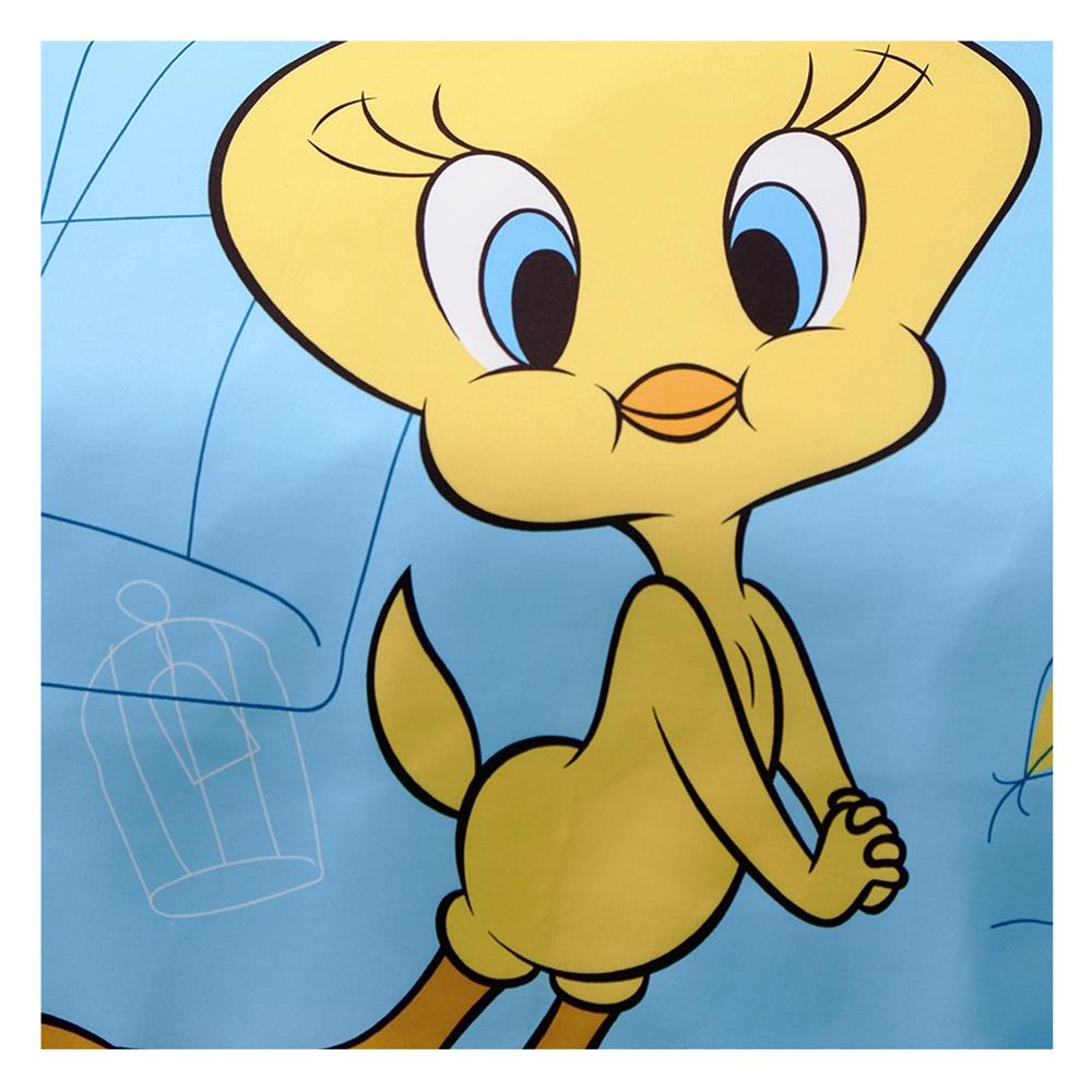 ชุดผ้าปูที่นอน 6 ฟุต (ชุด 6 ชิ้น) PREMIER SATIN TWEETYS FJ006