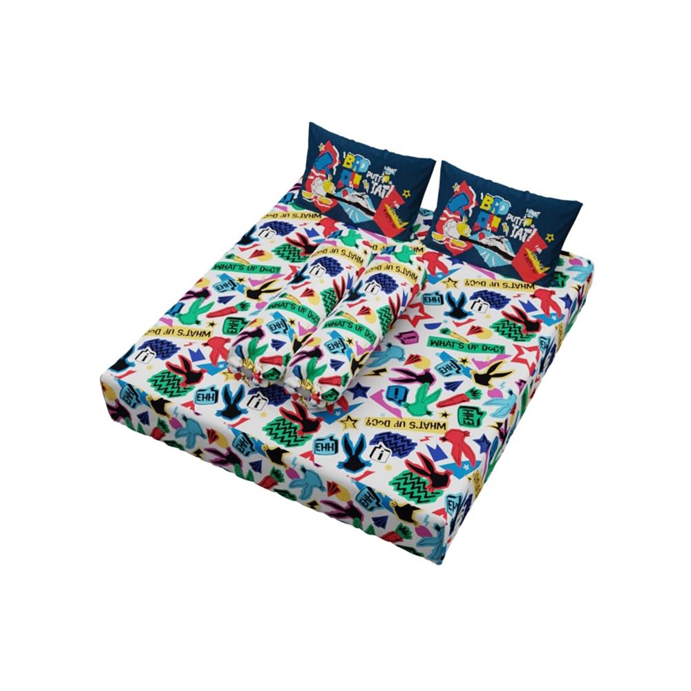 ชุดผ้าปูที่นอน 5 ฟุต (จำนวน 5 ชิ้น) PREMIER SATIN LOONEY TUNES FJ010
