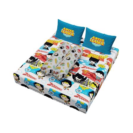 ชุดผ้าปูที่นอน 5 ฟุต (จำนวน 5 ชิ้น) PREMIER SATIN JUSTICE LEAGUE FJ002_1