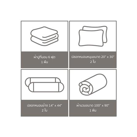 ชุดผ้าปูที่นอน 6 ฟุต (ชุด 6 ชิ้น) PREMIER SATIN TWEETYS FJ007_5