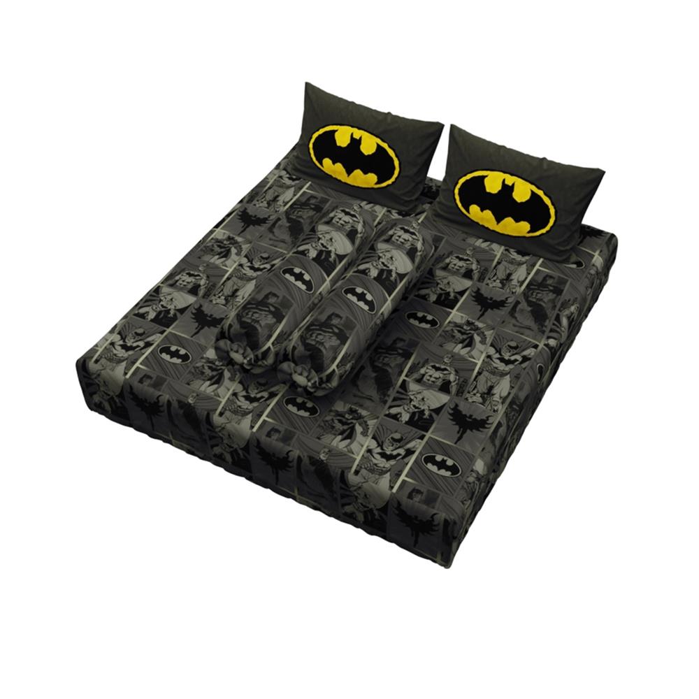 ชุดผ้าปูที่นอน 6 ฟุต (จำนวน 5 ชิ้น) PREMIER SATIN BATMAN FJ005