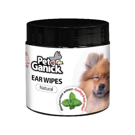 แผ่นเปียกทำความสะอาดหูแมวและสุนัข PET GANICK (แพ็ก 100 แผ่น)_0