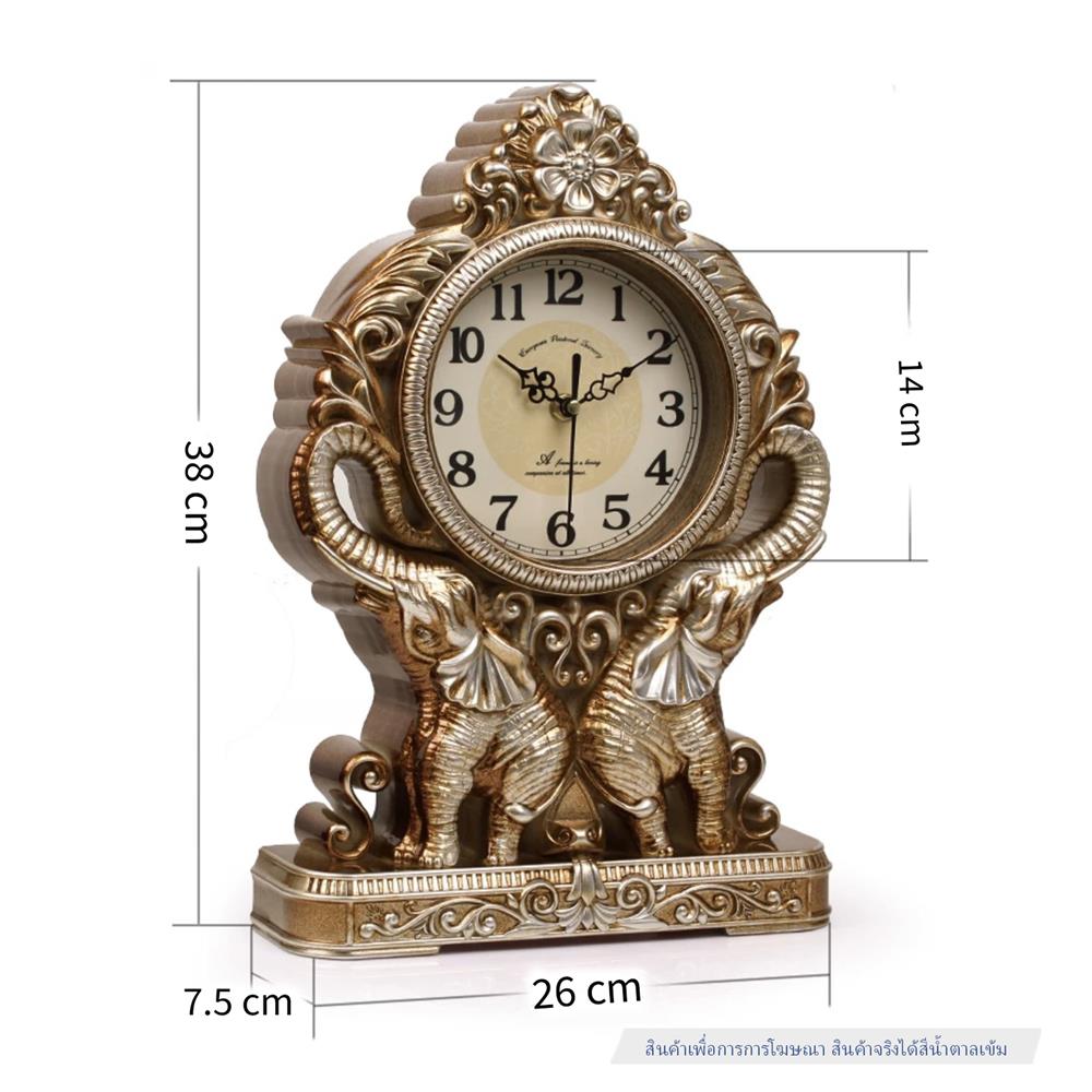 นาฬิกาตั้งโต๊ะ INTERY CT027C009_02 14.96 นิ้ว สีน้ำตาลเข้ม