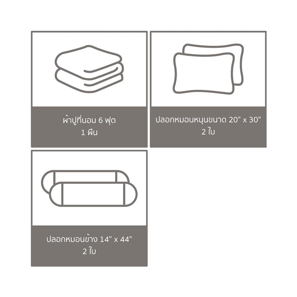 ชุดผ้าปูที่นอน 6 ฟุต (จำนวน 5 ชิ้น) PREMIER SATIN LOONEY TUNES FJ009