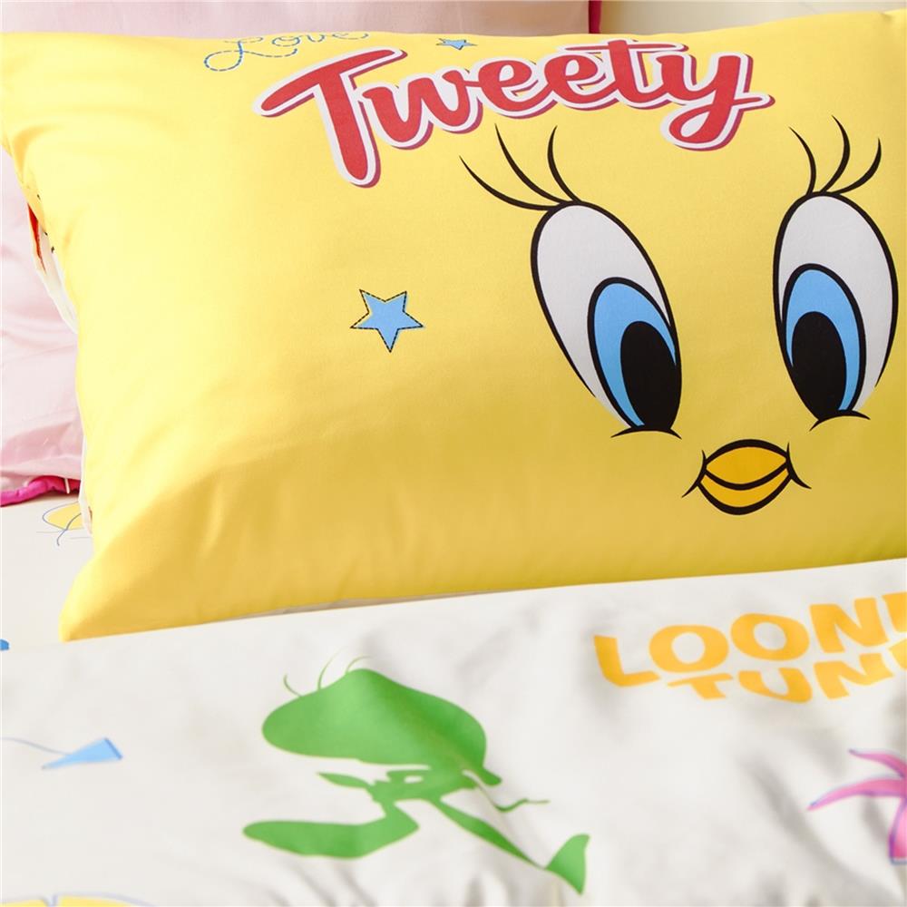 ชุดผ้าปูที่นอน 5 ฟุต (จำนวน 5 ชิ้น) PREMIER SATIN TWEETYS FJ008