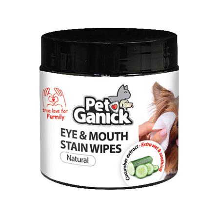 แผ่นเปียกทำความสะอาดตาและปากแมวและสุนัข PET GANICK (แพ็ก 100 แผ่น)_0