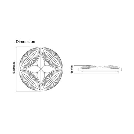 ไฟเพดาน LED SHINING AKIRA 15 นิ้ว 24 วัตต์ DAYLIGHT สีขาว_7