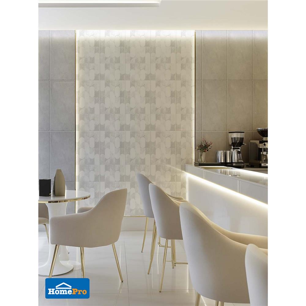 กระเบื้องผนัง 30x60 ซม. DURAGRES ทาร์ทูโฟ เกรย์ A 0.9 ตร.ม.