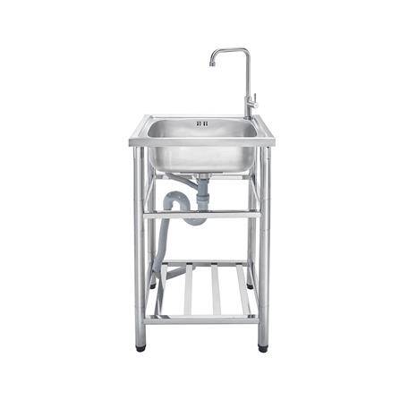 ซิงค์ขาตั้ง 1 หลุม MESTER PSR50 สีเงิน_0