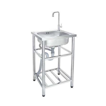 ซิงค์ขาตั้ง 1 หลุม MESTER PSR50 สีเงิน_1