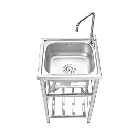 ซิงค์ขาตั้ง 1 หลุม MESTER PSR50 สีเงิน_2