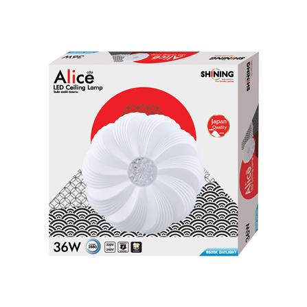 ไฟเพดาน LED SHINING ALICE 15.5 นิ้ว 36 วัตต์ DAYLIGHT สีขาว_6