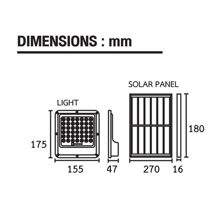 สปอตไลท์ SOLAR BEC APOLLO 100 วัตต์ DAYLIGHT สีดำ_7