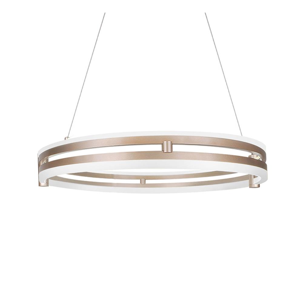 ไฟช่อ LED CARINI MD088-3666-40 40 วัตต์ DAYLIGHT/COOL WHITE/WARM WHITE สีทอง/ขาว 1 หัว