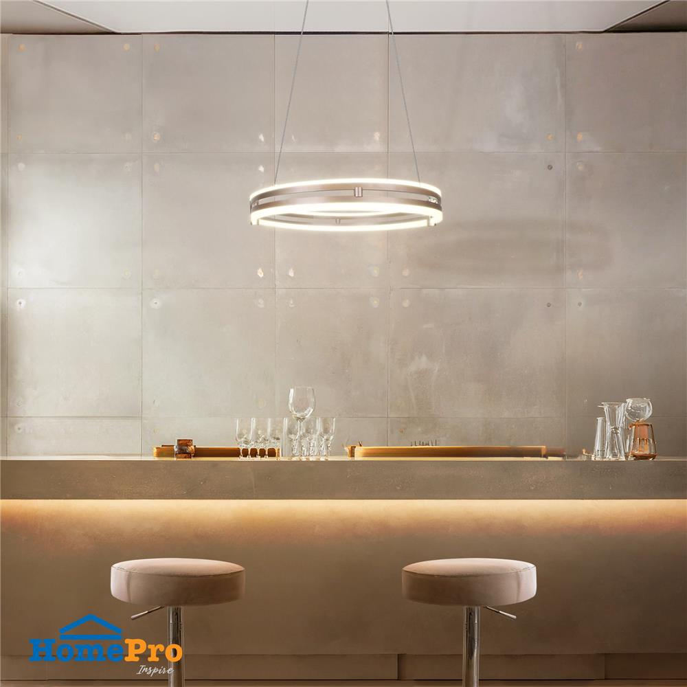 ไฟช่อ LED CARINI MD088-3666-40 40 วัตต์ DAYLIGHT/COOL WHITE/WARM WHITE สีทอง/ขาว 1 หัว