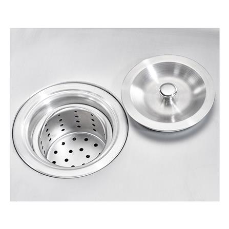 ซิงค์ขาตั้ง 2 หลุม 1 ที่พัก MESTER PSR120 สีเงิน_4