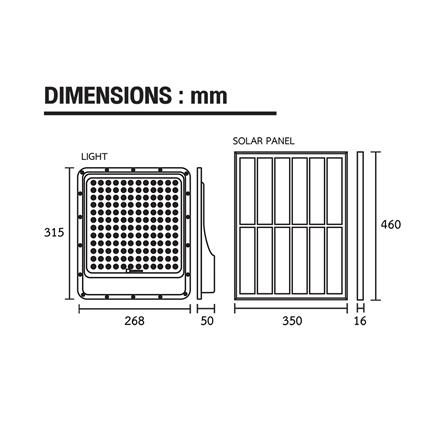 สปอตไลท์ SOLAR BEC APOLLO 400 วัตต์ DAYLIGHT สีดำ_7
