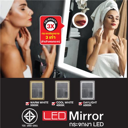 กระจกเงาตกแต่ง LED WSP MLD2-2 80x60 ซม._4