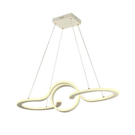 ไฟช่อ LED CARINI H6146 60 วัตต์ DAYLIGHT/COOL WHITE/WARM WHITE สีขาว/เงิน 1 หัว_0