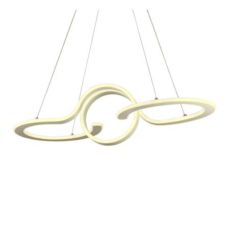 ไฟช่อ LED CARINI H6146 60 วัตต์ DAYLIGHT/COOL WHITE/WARM WHITE สีขาว/เงิน 1 หัว_1