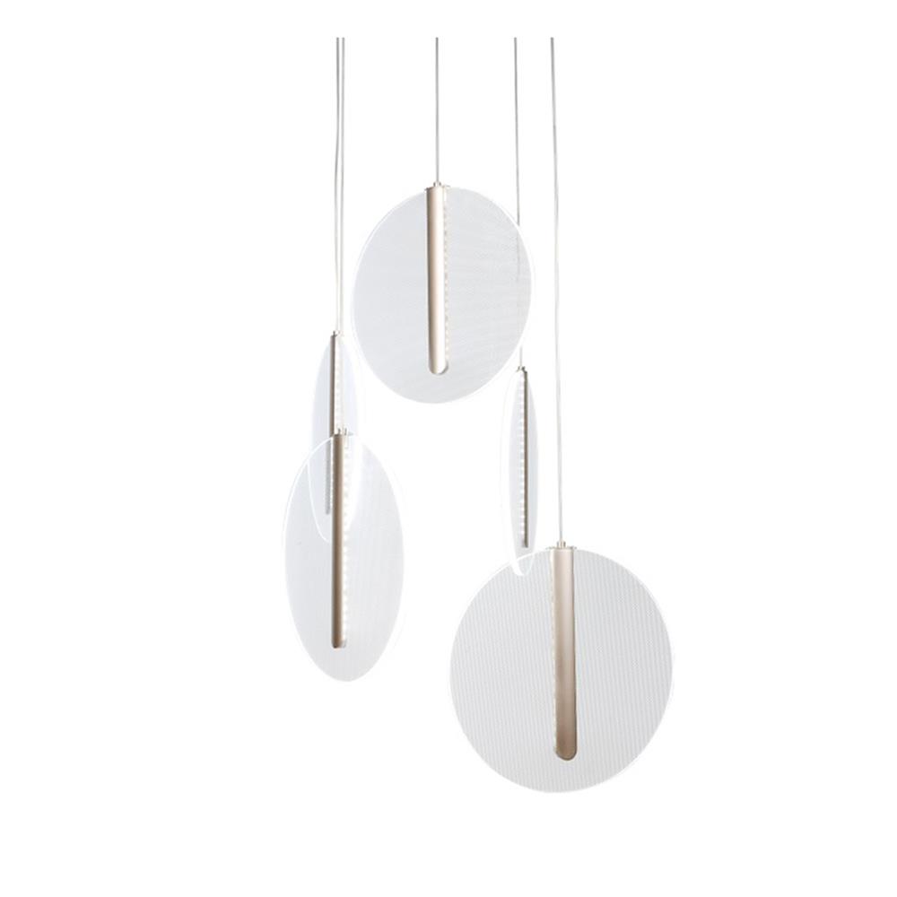 ไฟช่อ LED CARINI MD088-3669-5 30 วัตต์ DAYLIGHT/COOL WHITE/WARM WHITE สีทอง/ขาว 5 หัว