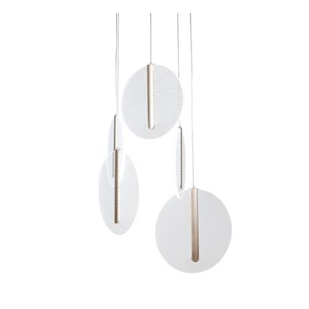 ไฟช่อ LED CARINI MD088-3669-5 30 วัตต์ DAYLIGHT/COOL WHITE/WARM WHITE สีทอง/ขาว 5 หัว_1