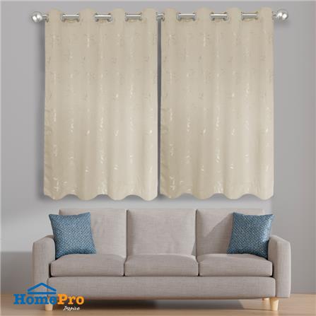 ผ้าม่าน EYELET HOME LIVING STYLE ERNET UV 140X160 ซม. สีครีม_3