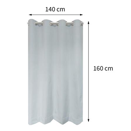 ผ้าม่าน EYELET HOME LIVING STYLE TIME UV 140X160 ซม. สีเทา_5