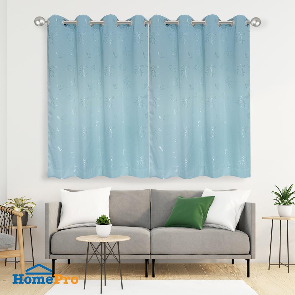 ผ้าม่าน EYELET HOME LIVING STYLE ERNET UV 140X160 ซม. สีฟ้า