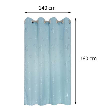 ผ้าม่าน EYELET HOME LIVING STYLE ERNET UV 140X160 ซม. สีฟ้า_5