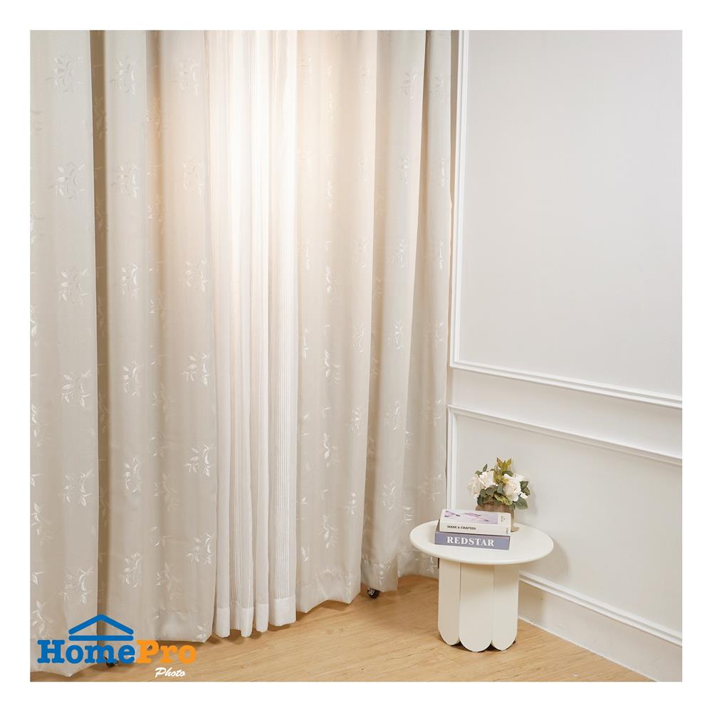 ผ้าม่าน EYELET HOME LIVING STYLE ERNET UV 140X220 ซม. สีครีม