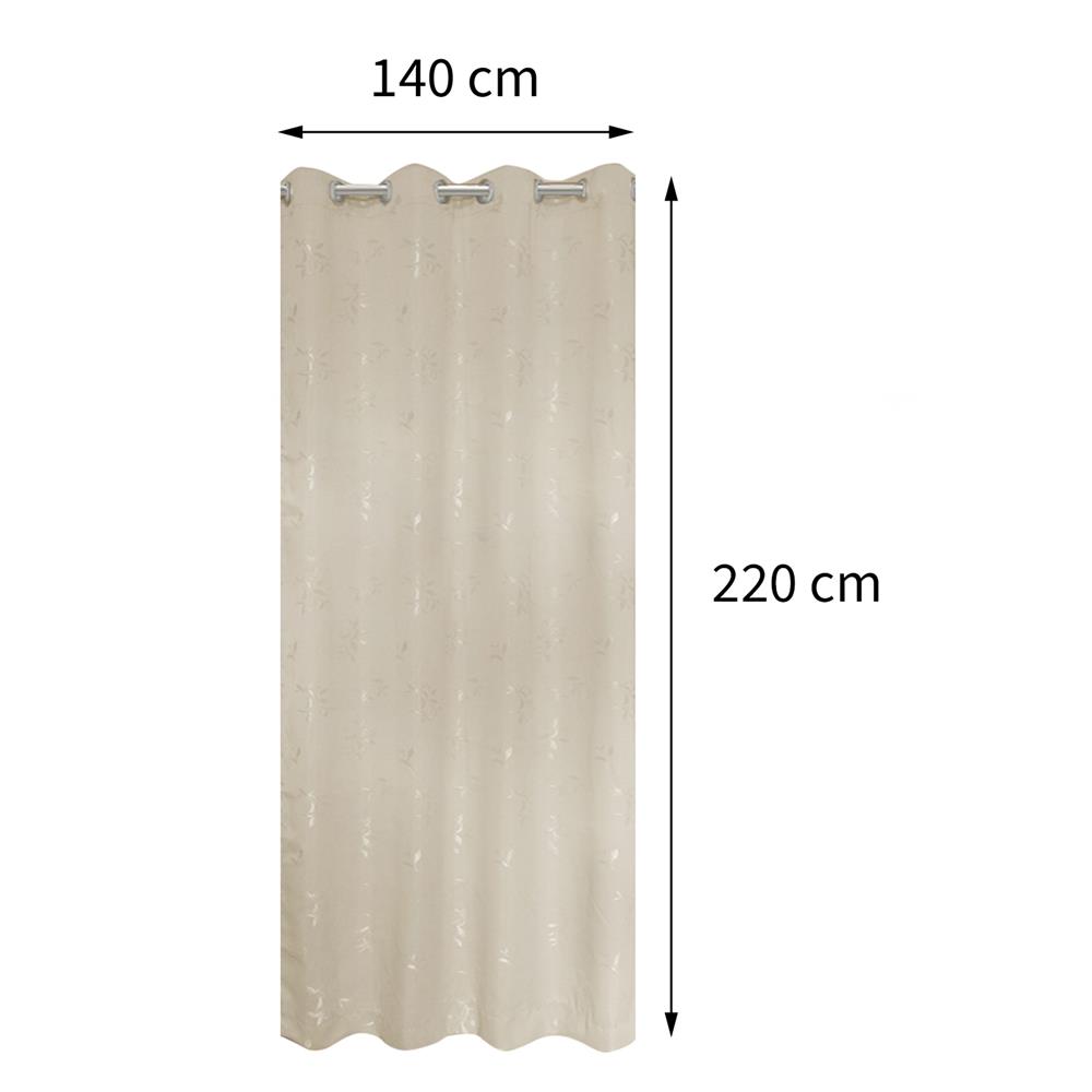 ผ้าม่าน EYELET HOME LIVING STYLE ERNET UV 140X220 ซม. สีครีม