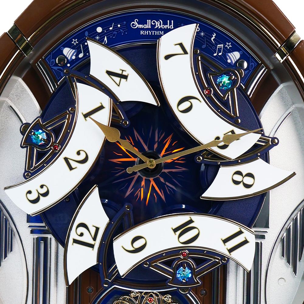 นาฬิกาแขวน RHYTHM 4MH450WU06 17.6 นิ้ว สีน้ำตาล