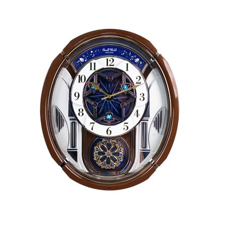 นาฬิกาแขวน RHYTHM 4MH450WU06 17.6 นิ้ว สีน้ำตาล_0