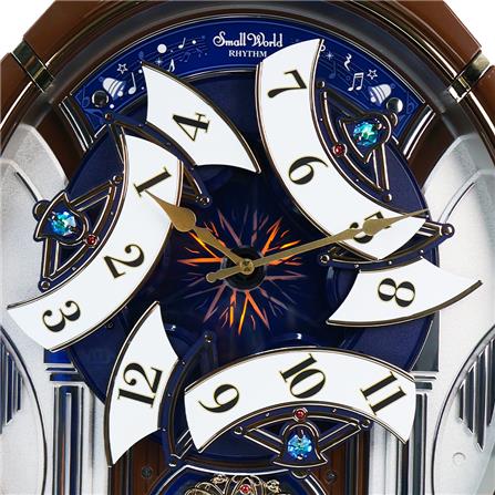 นาฬิกาแขวน RHYTHM 4MH450WU06 17.6 นิ้ว สีน้ำตาล_2