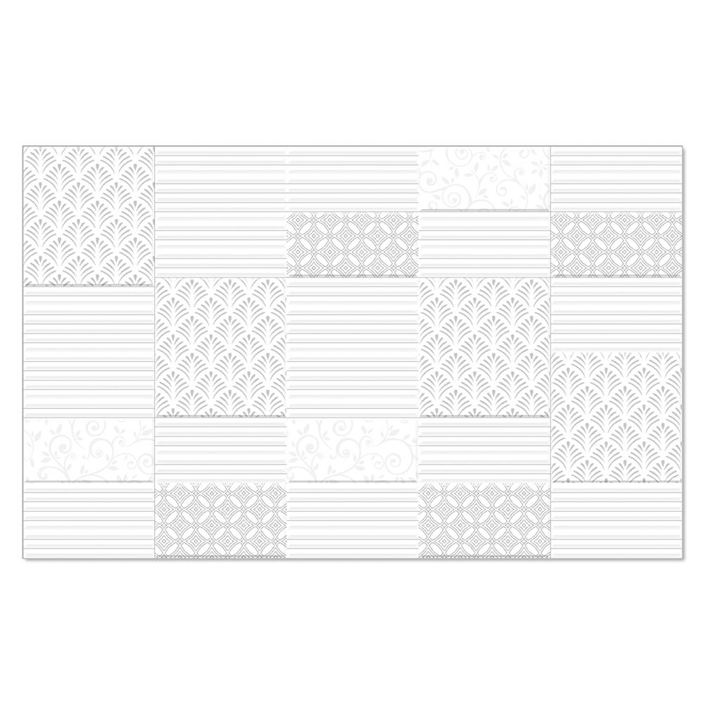 กระเบื้องผนัง 25x40 ซม. TARA คอร์เดียร์ ไลท์เกรย์ A 1 ตร.ม.