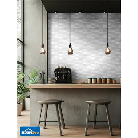 กระเบื้องผนัง 25x40 ซม. TARA เมไลน่า ไลท์เกรย์ A 1 ตร.ม._2