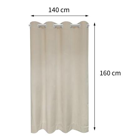 ผ้าม่าน EYELET HOME LIVING STYLE TIME UV 140X160 ซม. สีครีม_5