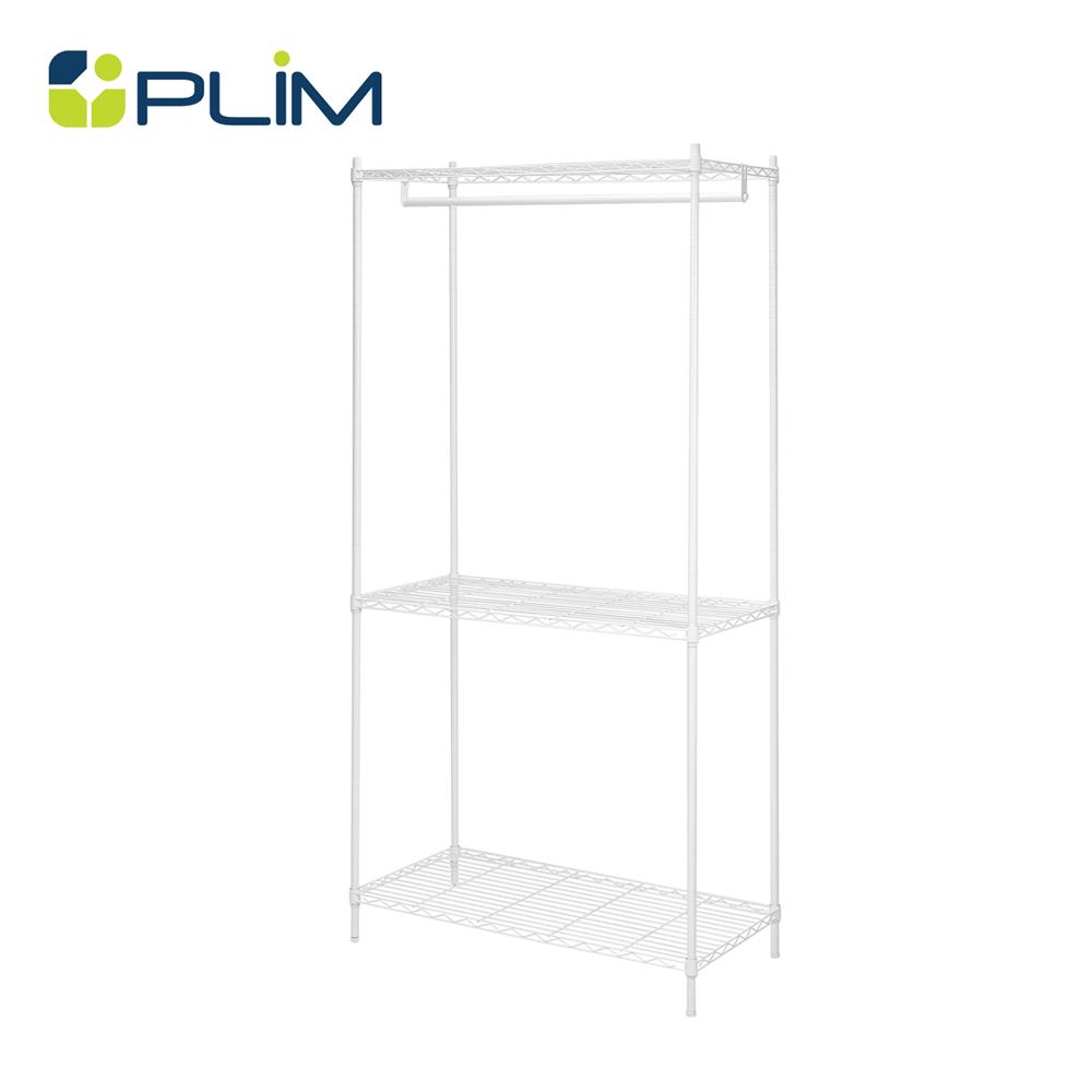 โครงตู้ราวแขวน 2 ชั้นวาง PLIM PEARL 90X45X180 ซม._0