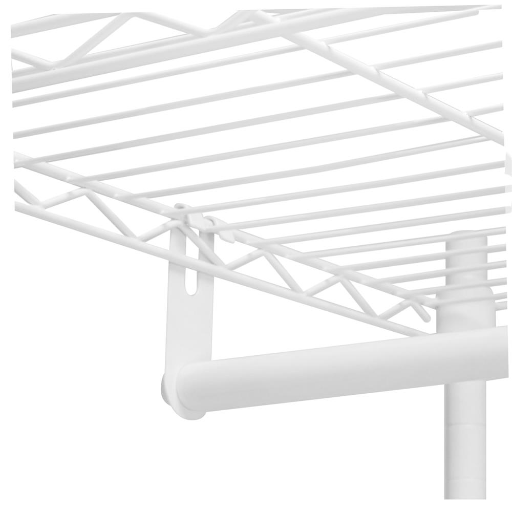 โครงตู้ราวแขวน 2 ชั้นวาง PLIM PEARL 90X45X180 ซม.