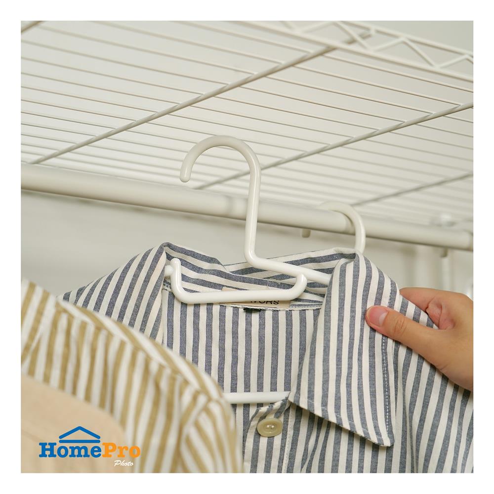 โครงตู้ราวแขวน 2 ชั้นวาง PLIM PEARL 90X45X180 ซม.