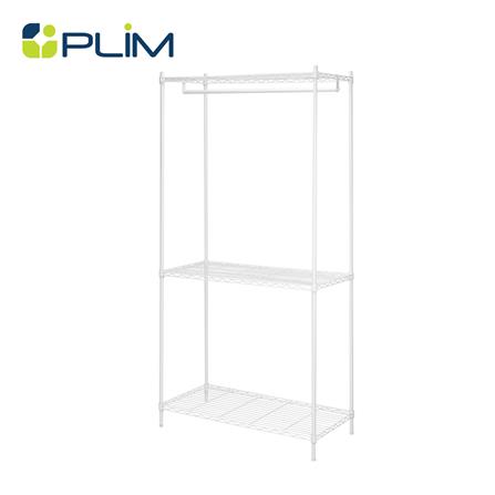 โครงตู้ราวแขวน 2 ชั้นวาง PLIM PEARL 90X45X180 ซม._1