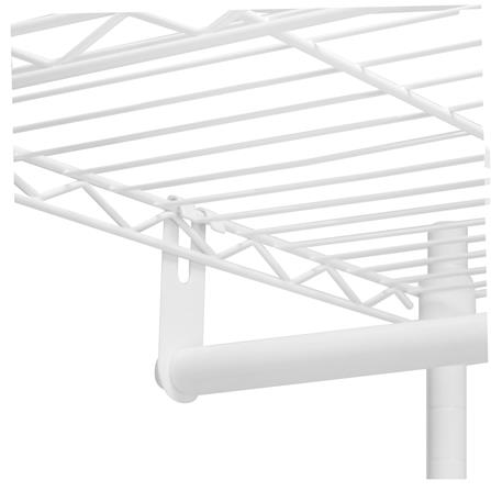 โครงตู้ราวแขวน 2 ชั้นวาง PLIM PEARL 90X45X180 ซม._3