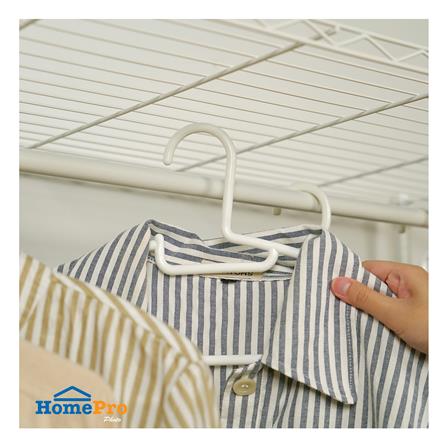 โครงตู้ราวแขวน 2 ชั้นวาง PLIM PEARL 90X45X180 ซม._5