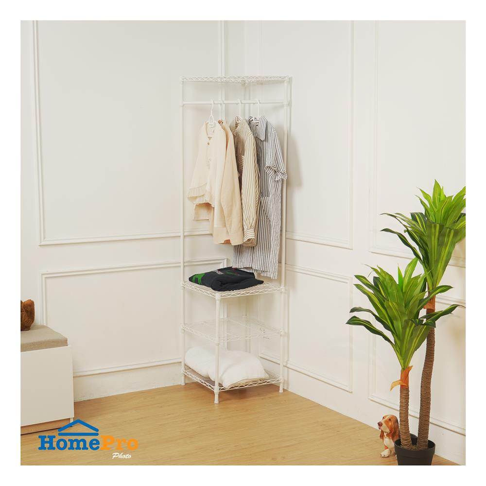 โครงตู้ราวแขวนเข้ามุม PLIM PEARL 45X45X180 ซม. สีขาว