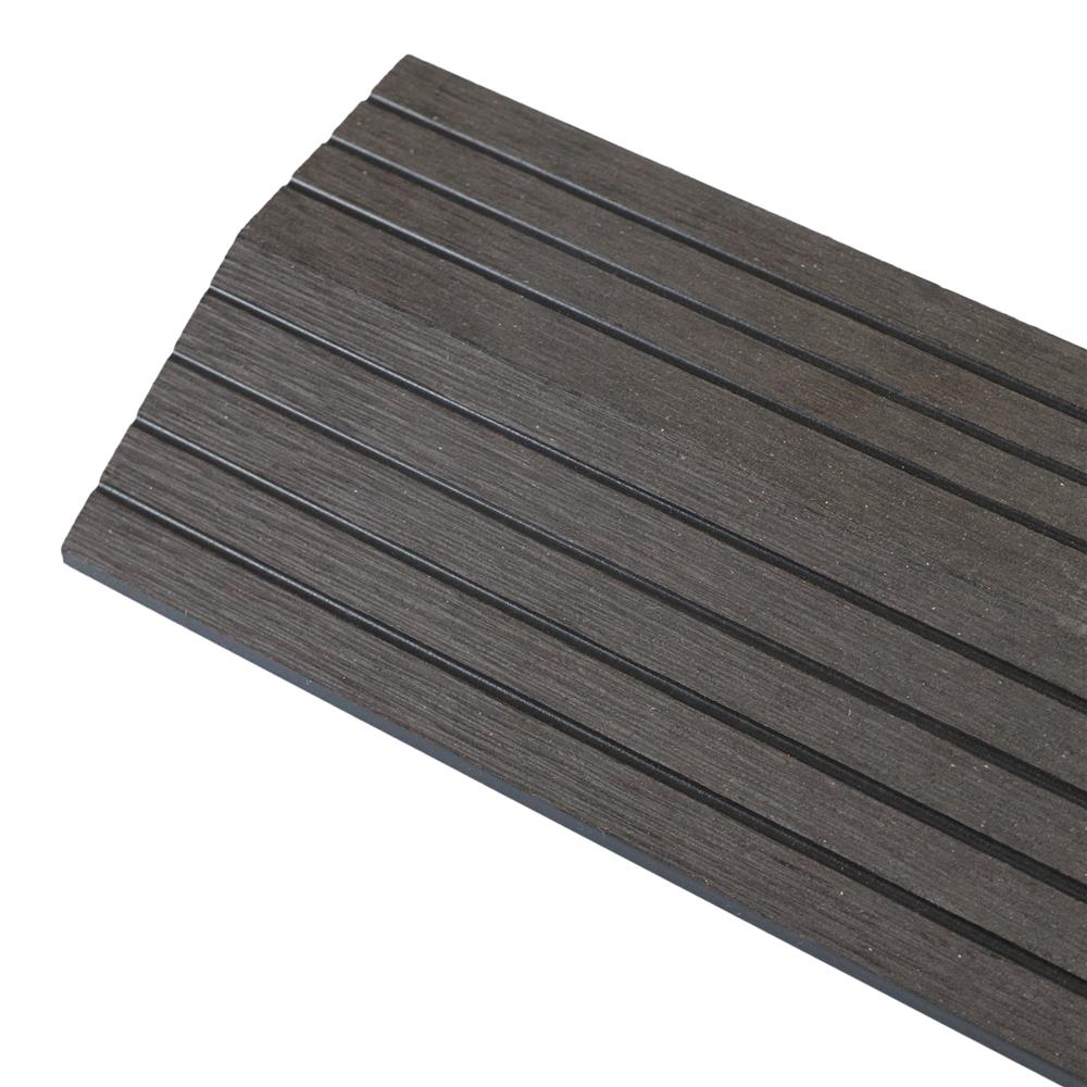 ตัวจบทางเท้า WPC ลายตรง SPRING 30X7.5 ซม. สีดาร์คคอฟฟี่