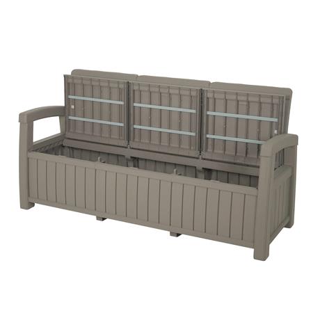 ม้านั่งเก็บของกลางแจ้ง 3 ที่นั่ง SPRING PORTOLA สีน้ำตาลอ่อน_5